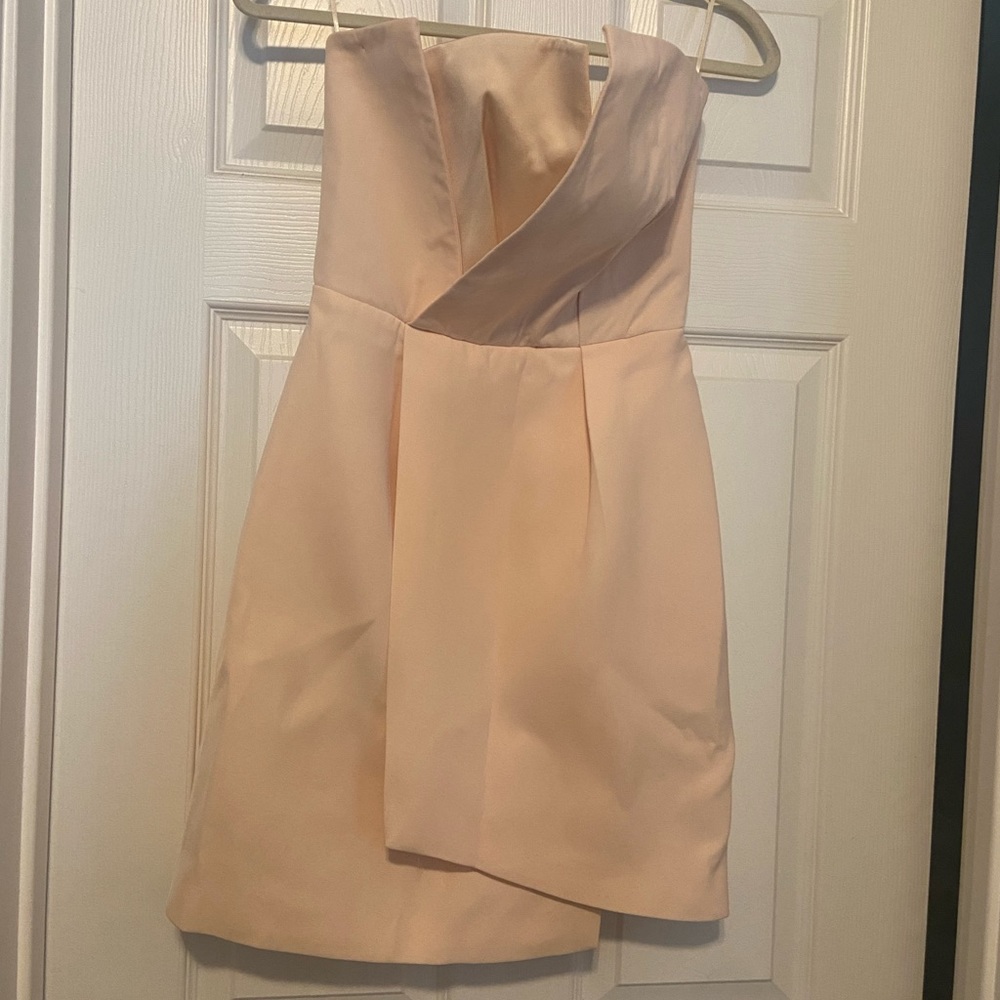 Cameo strapless peach corset dress size small (s)